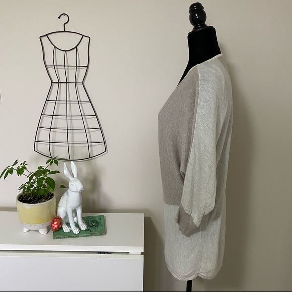 Colour block tunic sweater. - Picture 3 of 4